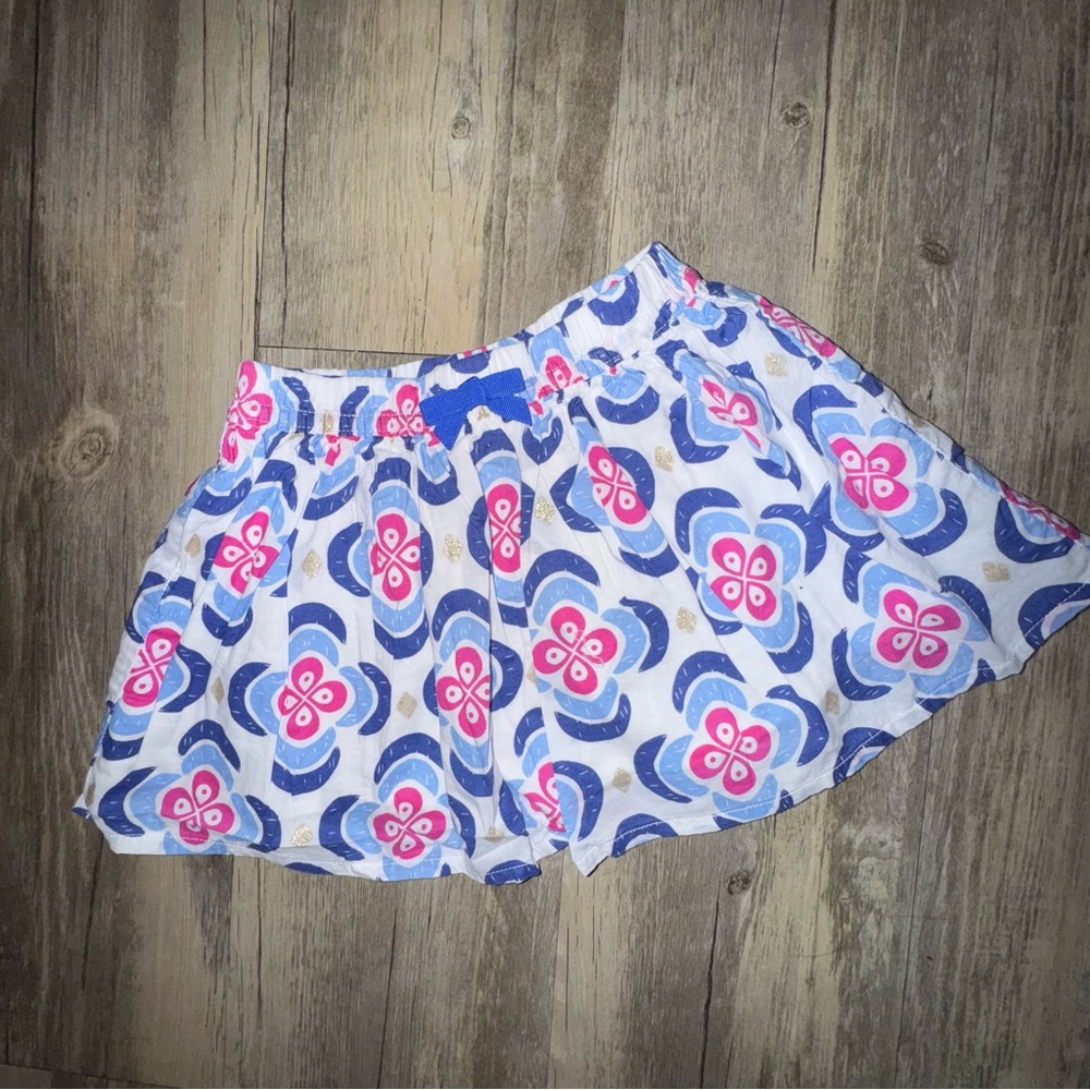 โ๏ธ6/$20โ๏ธ Gymboree Floral Blue and Pink Skirt - Picture 2 of 8